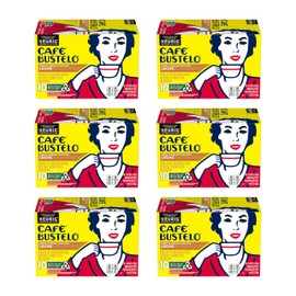 Café Bustelo Sweet & Creamy Café con Leche Coffee, 10 Keurig K-Cup Pods (Pack of 6)