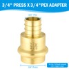 (Znkiok 8Pack) 3/4" Press x 3/4" Pex Fittings Brass Coupling