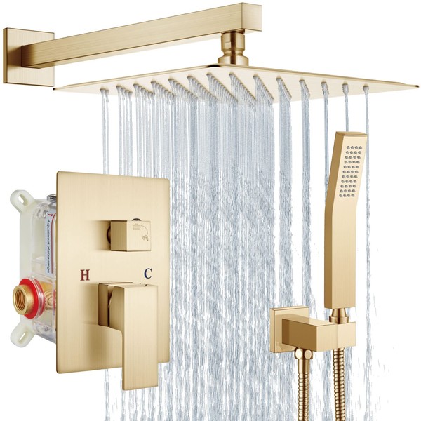 Aolemi Shower Faucet Set Rain Shower System with Handheld Spray