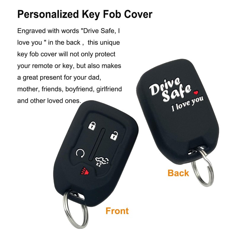 Smart Key Fob Cover for Chevy Silverado 1500 2500HD 3500HD