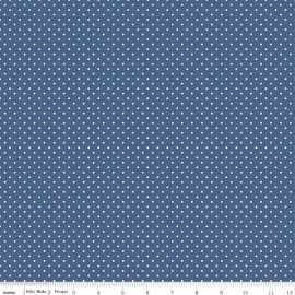 Riley Blake Swiss Dot C670 Denim Cotton