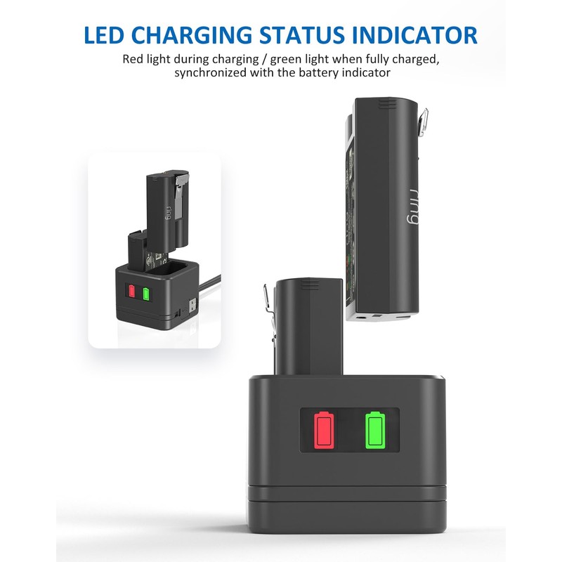 Ring Battery Charger Station, Ring Battery Charger Dock Compatible with