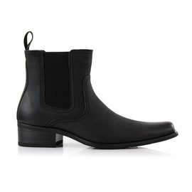 Ferro Aldo Tanner MFA806090 High Top Snipe-Toe Western Style Chelsea Boots, in Carbon Black, Size 9