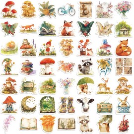 50 Pcs Fairy Stickers for Birthday Party Decorations Waterproof, Vinyl Laptop Stickers Pack, Classroom Prizes for Elementary Students (Fairy)