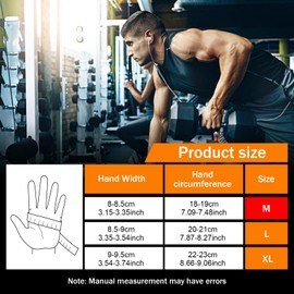 Naapesi Weight Lifting Gloves, Gym Gloves for Men & Women,Anti Slip Padded Palm Protection,Half Finger Exercise Calisthenics Cycling Climbing,for Weightlifting, Cycling,Strength Training (M)