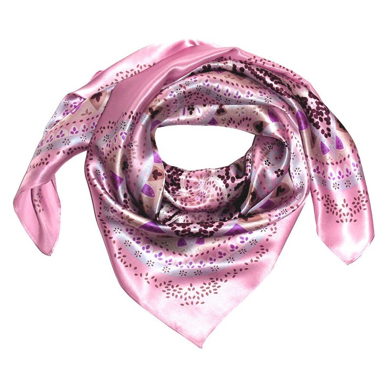 Lorenzo Cana Women's PaisleyNeckerchief Pink Pastel