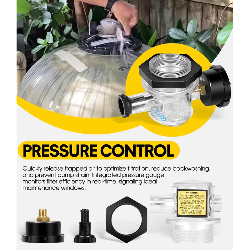 DearChan 273564Z Manual Air Relief Valve Replacement/Pressure Release Assembly with