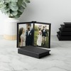 4" x 6" Black Leather Self-Stick Photo Album - Holds