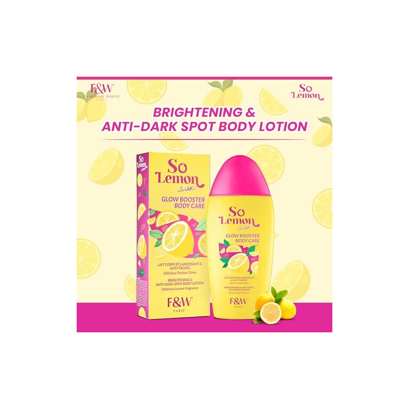 FAIR & WHITE Loción Corporal Iluminadora So Lemon Glow Booster