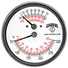 Winters TTD Series Steel Dual Scale Tridicator Thermometer with 2"