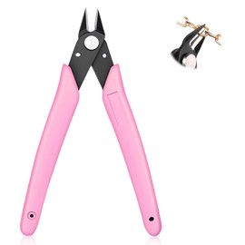 EXEXIUO Rhinestone Remover, Stainless Steel Pink Remover Nipper, Nail Art Decorations Remover DIY Tool, Nail Scissors Manicure Tools