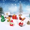 Bustlwor Pack of 21 Christmas Miniature Ornaments, Mini Resin Christmas