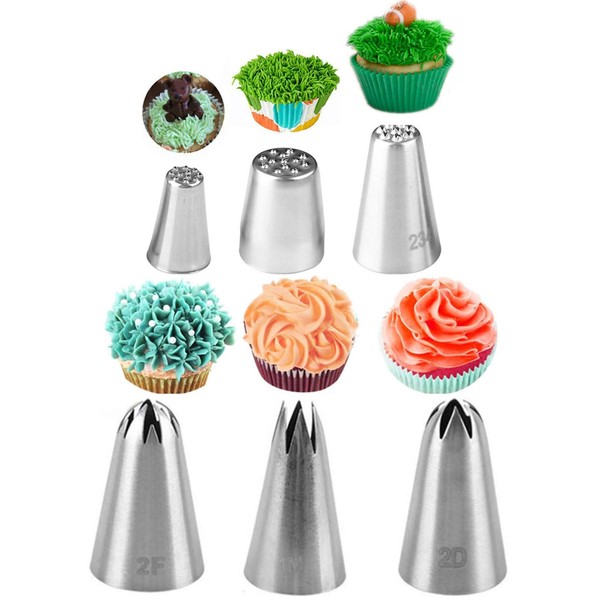 Mont Blanc Piping Tips Stainless Steel Flower Shape Tips Fresh