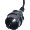 5-15P to Euro CEE7/7 Short Power Cord Plug,Toptekits US 3-Prong