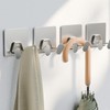 Adhesive Shower Hooks for Inside - Extra Sticky Stainless, Razor