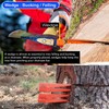 Poweka 6 Inch Chainsaw Felling Wedge Set, ABS Plastic Wood