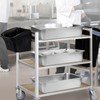 Tiangrid 2 Pack Stainless Steel Commercial Bus Tubs Food Grade
