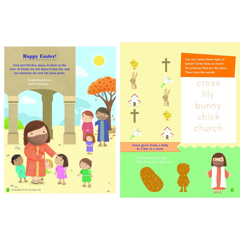 Say and Pray Bible Easter Sticker and Activity Book