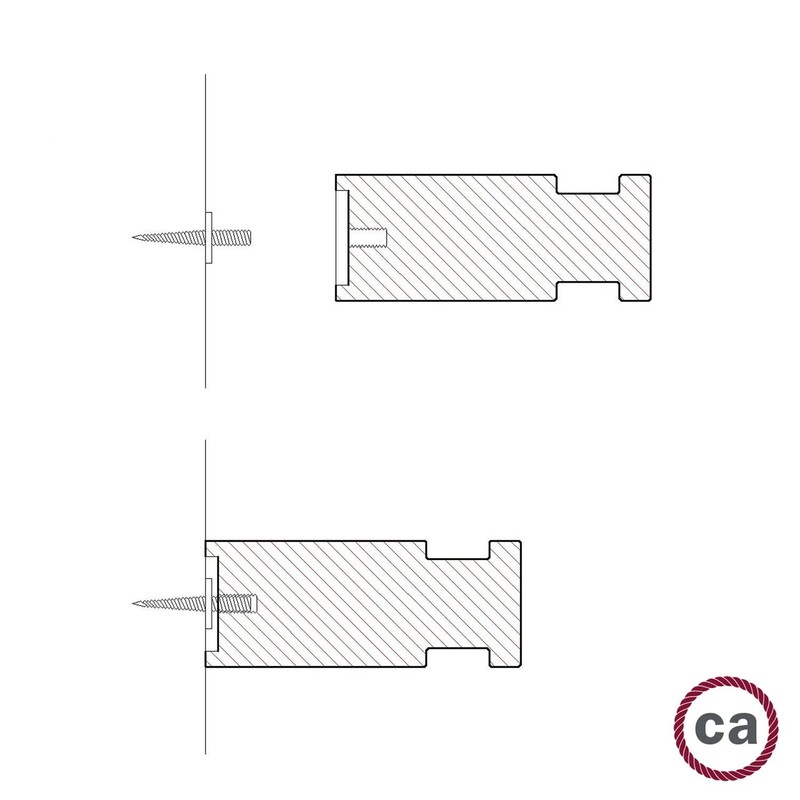 creative cables - Rolé Wooden Wall and Ceiling Pin for