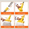 Heavy Duty Commercial Clip Mop with 48" Long Handle –