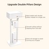 Wealone 4-in-1 White Toilet Paper Holder Stand with Storage Shelf