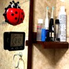 Waterproof Hanging Wall Clock Shower Timer, Large Digital Bathroom Alarm