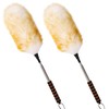 Mehellofeather Retractable Lambswool Duster 25-64 Inch Removable Telescopic Handle Wool