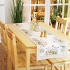 Kamaca Rabbits in Flower Meadow Table Runner, High-Quality Print Design