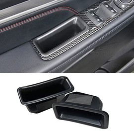 Vesul Front Row Door Side Storage Box Fit for Ford Explorer 2016 2017 2018 2019 Armrest Phone Container Door Organizer Handle Pocket ABS Tray Insert Glove Pallet
