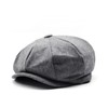 Men's Vintage Newsboy Herringbone Cap British Style Hat Winter Hat