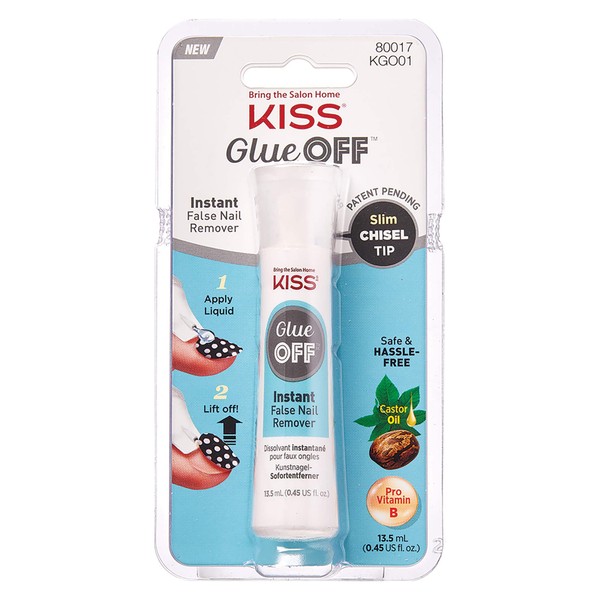 Kiss Glue Off False Nail Remover 13.5 mL (0.45 Us fl.oz)