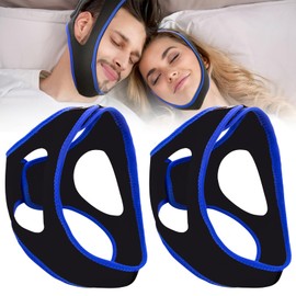 Anti Snoring Chin Strap for Sleeping, Simple & Effective Stop Snoring Solution, Anti Snoring Devices for Men & Women, 2PCS