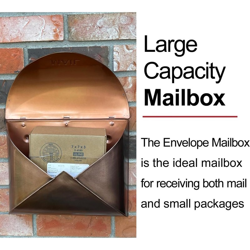 NACH Wall Mount Mailboxes for Outside, 12.5 x 5 x