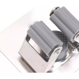 Rush Set 4 Soportes Ganchos Pared Metalicos Escoba Trapeador