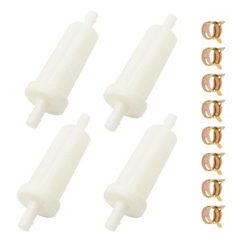 SYOWADA 4 Pack 35-816296-4 5/16'' Fuel Filter with Clamp, Replacement for Yamaha 65W-24251-10-00 65W-24251-00-00, Replacement for Johnson Evinrude 398327