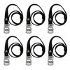 Pack of 6 bicycle pedal straps, bicycle lashing straps, bicycle