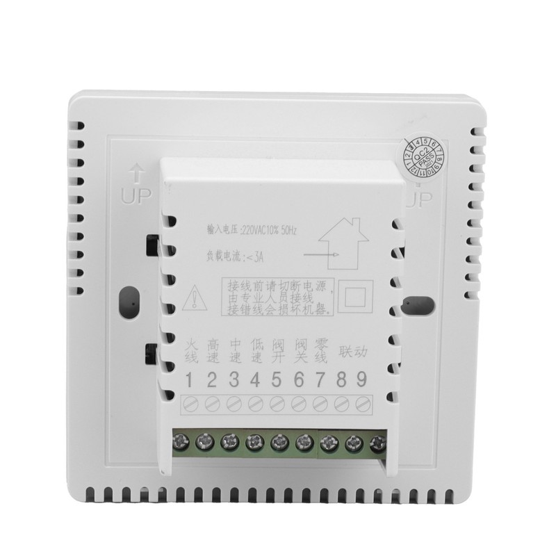 AC220V Touch Screen Thermostat WallHanging Stove Temperature Controller for Water/Floor