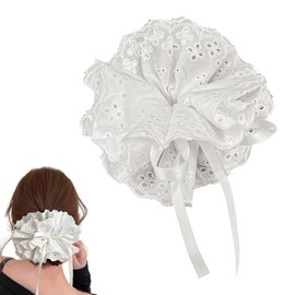 JazSwirl Large Scrunchies for Women, Big Scrunchies for Women, Oversized Scrunchie, 5.12 Inch Fabric Extra Jumbo Hair Scrunchie, 3 Colors Available