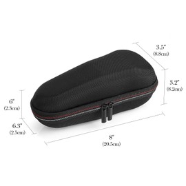 Linkidea Hard Shell Travel Case for Men, Portable Electric Razor Protection Storage Box, Shaving Accessories, Storage Box for Daily Use and Travel (Black) SHC8-01, black