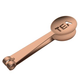 Tea Bag Tongs, Tea Bag Press Made of High-Quality Stainless Steel, Tea Bag Squeezer, Tea Tongs in Elegant Copper Look