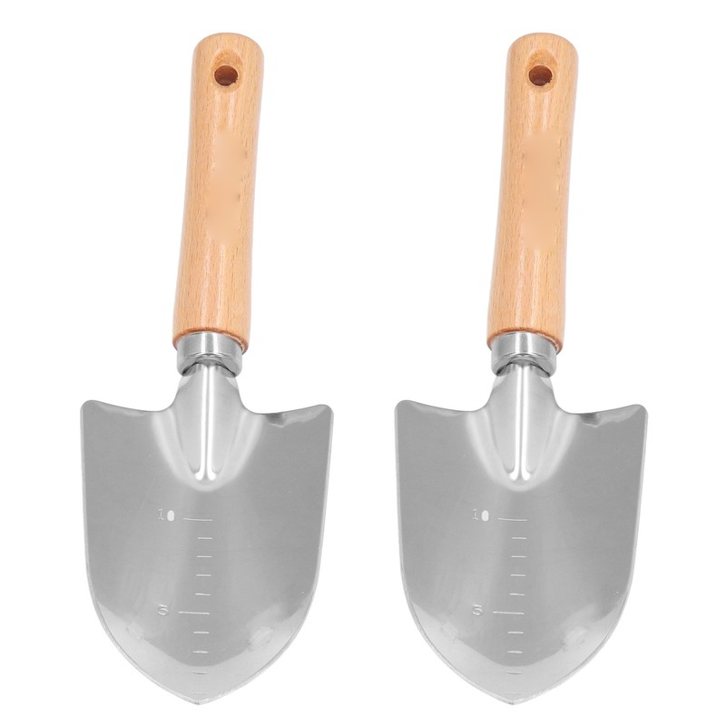 2Pcs Stainless Steel Garden Loose Soil Scoop Wearable Rope Portable