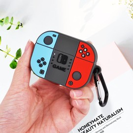 KOREDA Compatible with AirPods Pro Case, Cute Cool Switch Game Design for Airpods Pro 2nd Generation/1st Generation Case (2023/2022/2019), Funny Cartoon Silicone Cover for Kids Girls Teens Boys