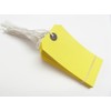 250 x Yellow Coloured Strung Tags 120mm x 60mm Luggage Labels Tie On Price Gift Craft Clothes