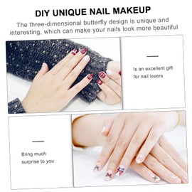 Baluue Butterfly Nail Sequins Nail Decor for Manicures Safe Material for Women and Girls