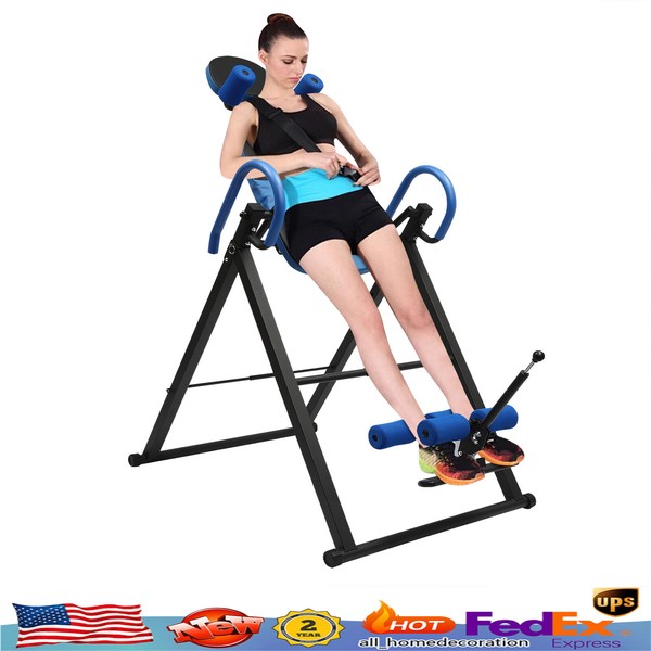 Therapy Pad Back Pain Relief Fitness Inversion Table Stretcher Machine