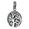 I-be, Paua Shell Abalone Pendant Tree of Life 925 Silver