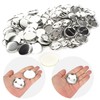 Tnfeeon Blank Pin Button, 100 Pieces 44 mm / 1.7