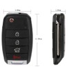KEYALL 1 Pack 4 Buttons Remote Control Car Key Fob