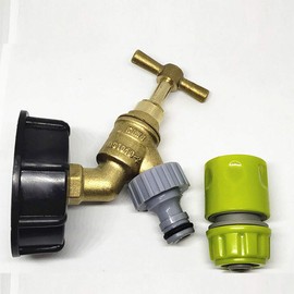 POWERTOOL Plastic Water Hose Pipe Adapter, 1PC IBC Adapter S60X6 Water Tank Outlet Fitting/Connector/Adapter Tap Outlet