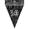 Unique Party 55314 - 12ft Foil Glitz Black 30th Birthday